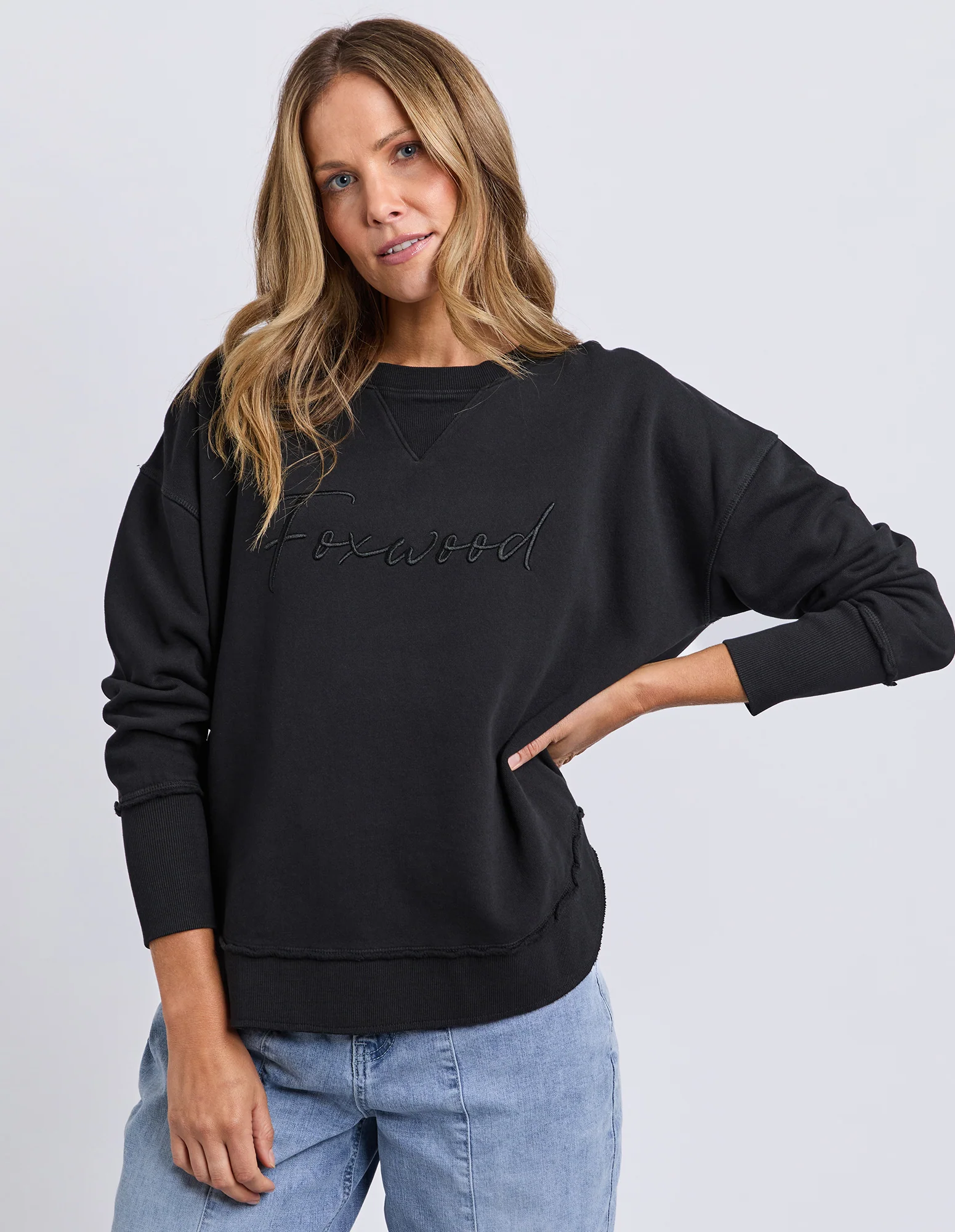 Signature Crew Washed Black