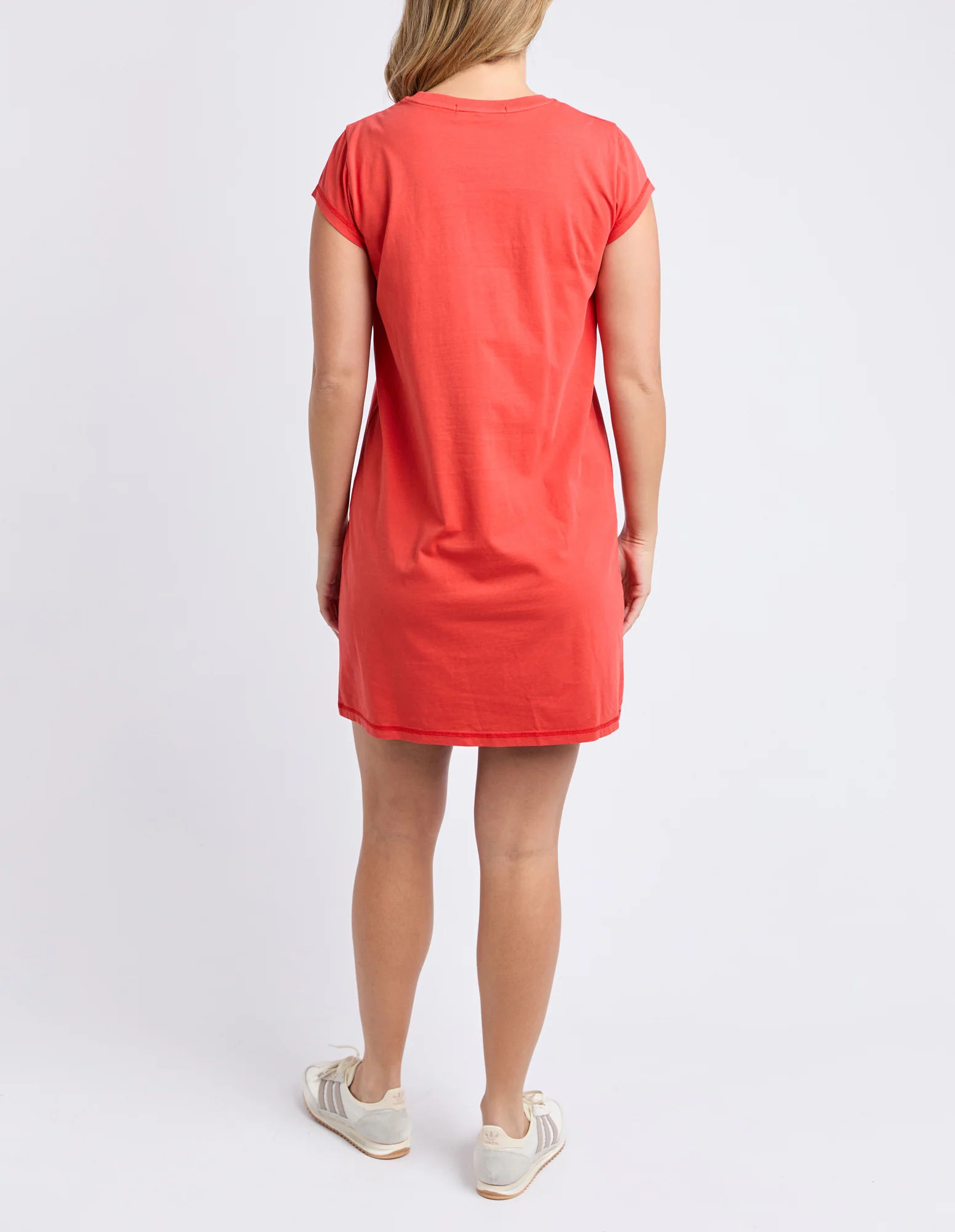 Signature Embroidery Tee Dress Tangelo - Image 3
