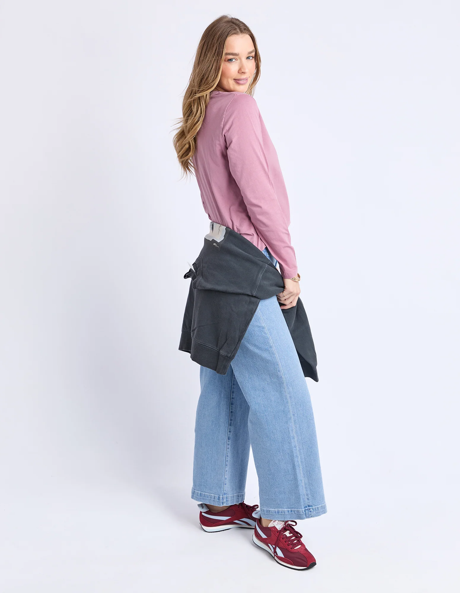 Signature Long Sleeve Tee Dusty Rose - Image 6