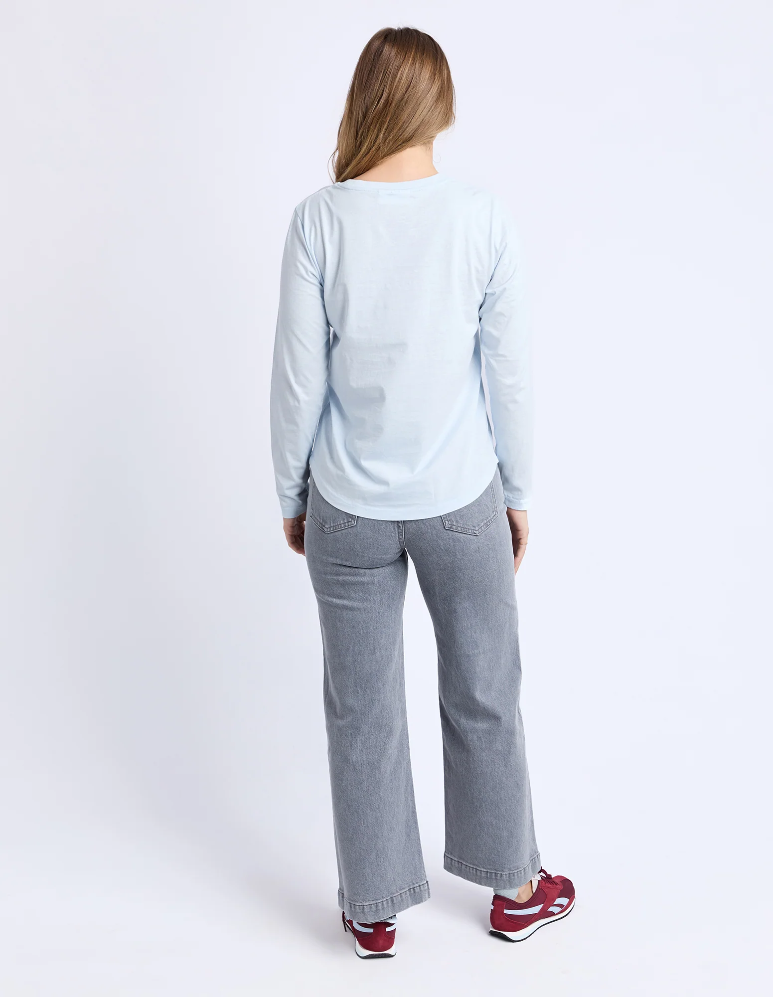 Signature Long Sleeve Tee Ice Blue - Image 3