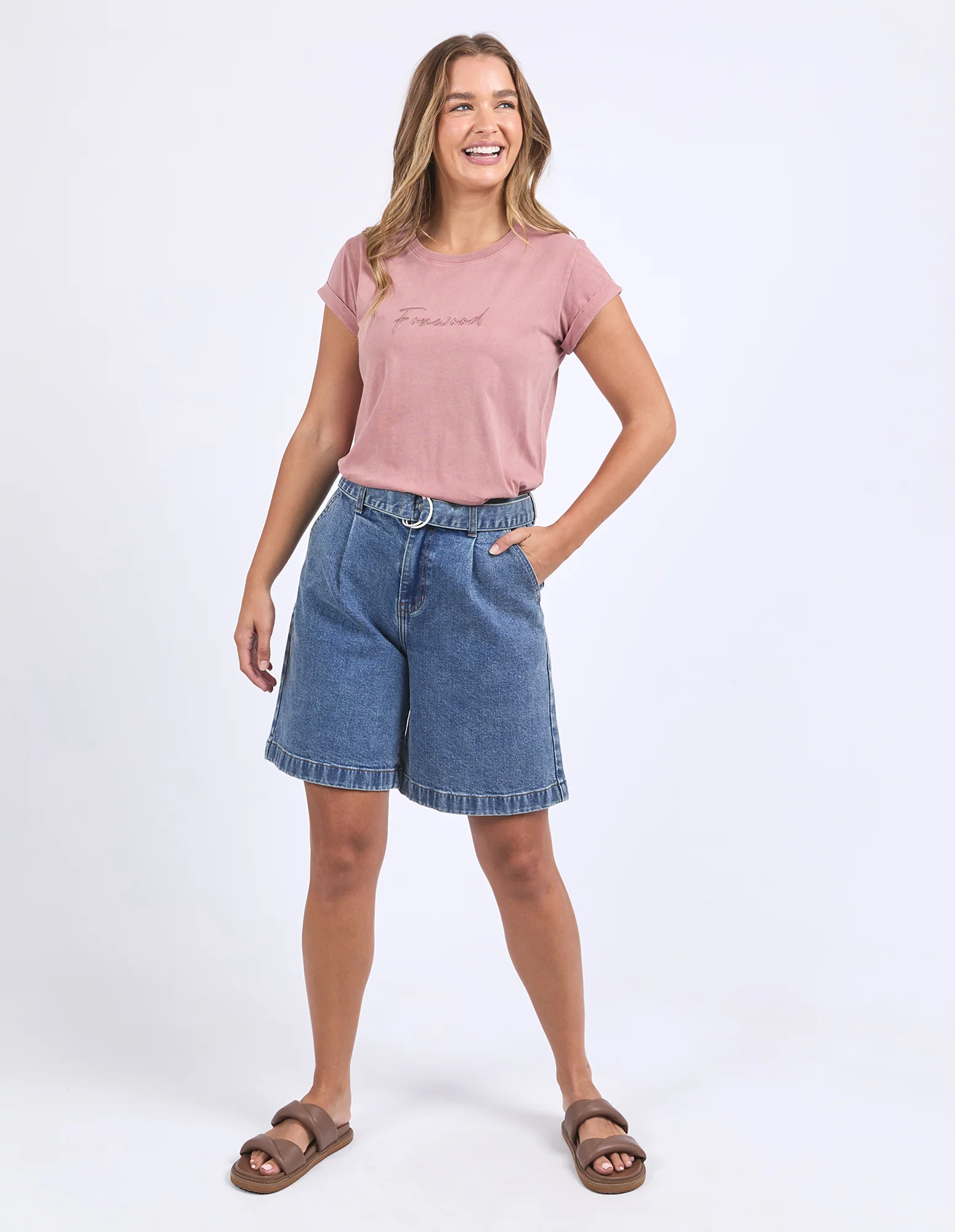 Signature Tee Ash Rose - Image 2