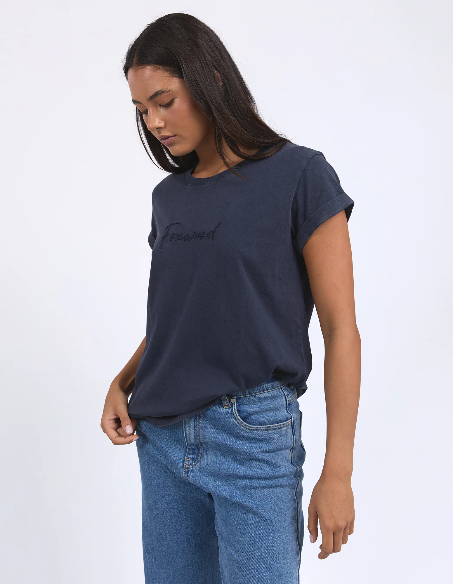 Signature Tee Navy - Image 4