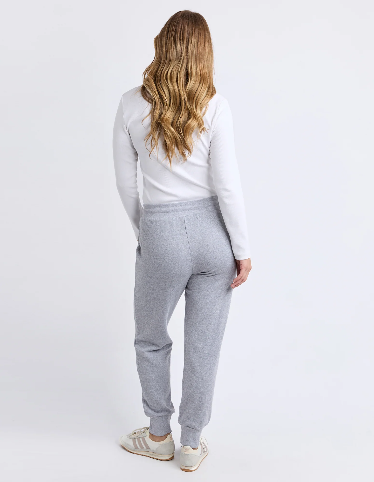 Simplified Confetti Track Pant Grey Marle - Image 3
