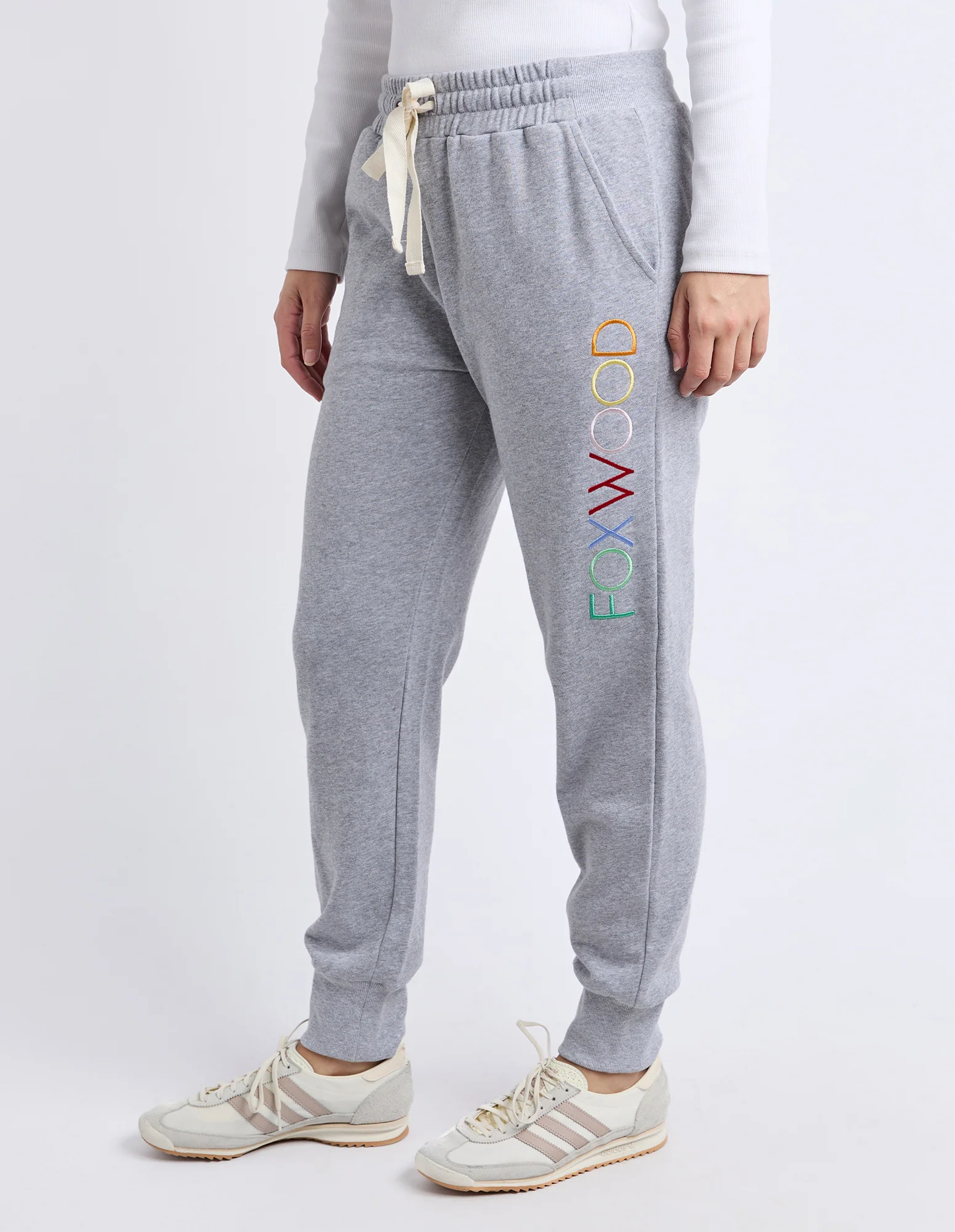 Simplified Confetti Track Pant Grey Marle - Image 4
