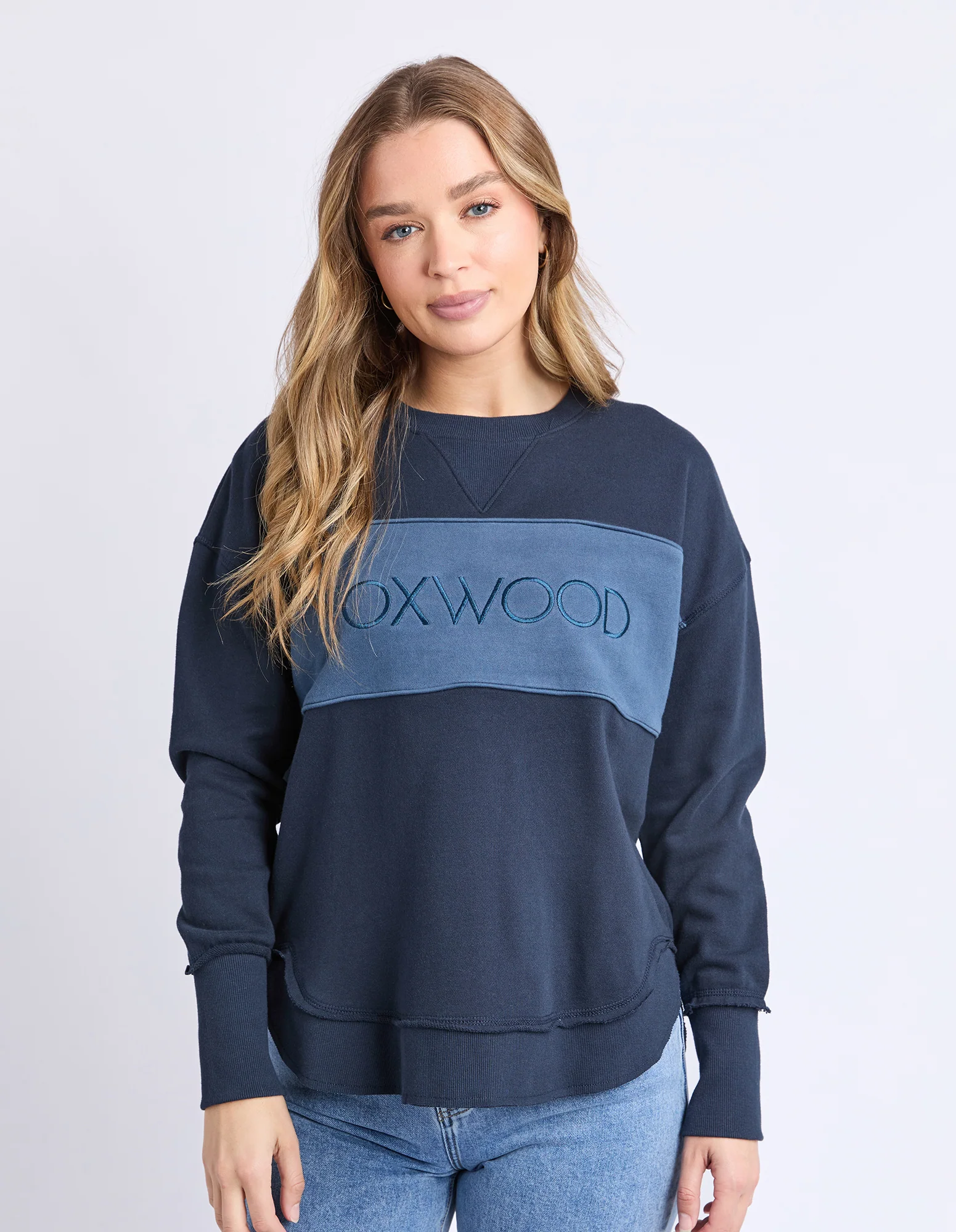 Simplified Tonal Crew Navy