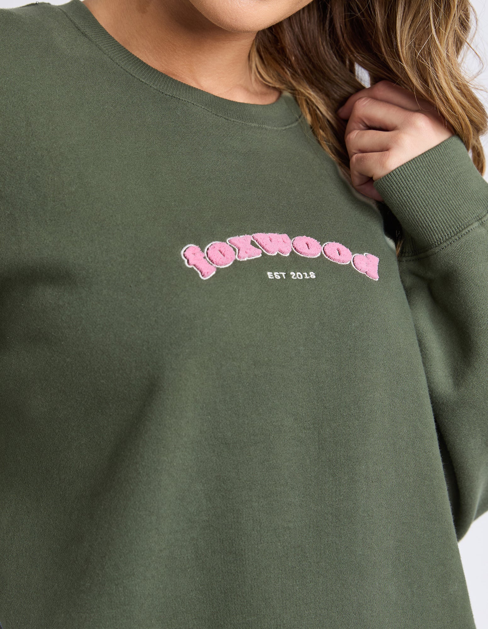 Solace Oversized Crew Winter Moss - Image 5