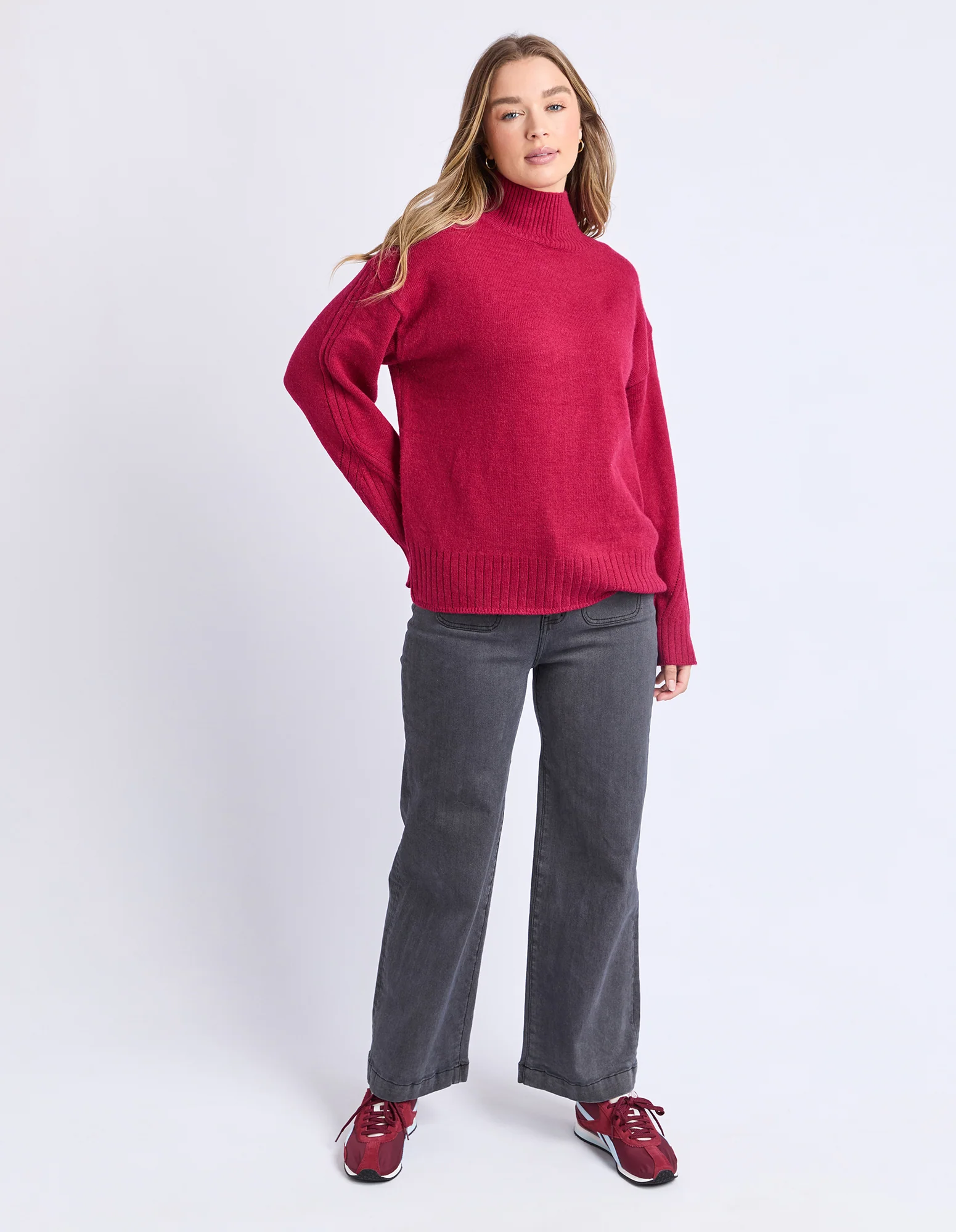Stellar Knit Rhubarb Red - Image 3