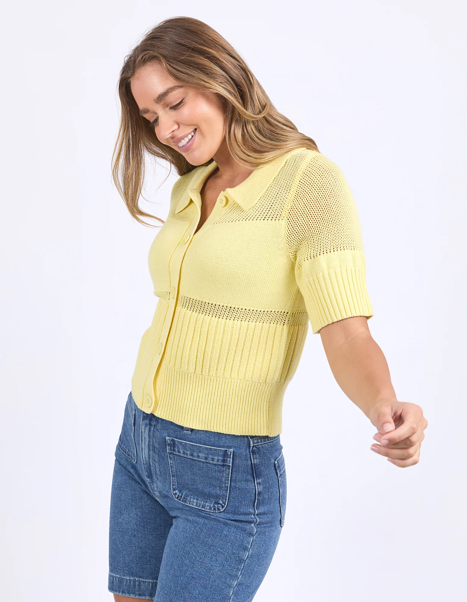 Trevi Knit Top Lemon - Image 5